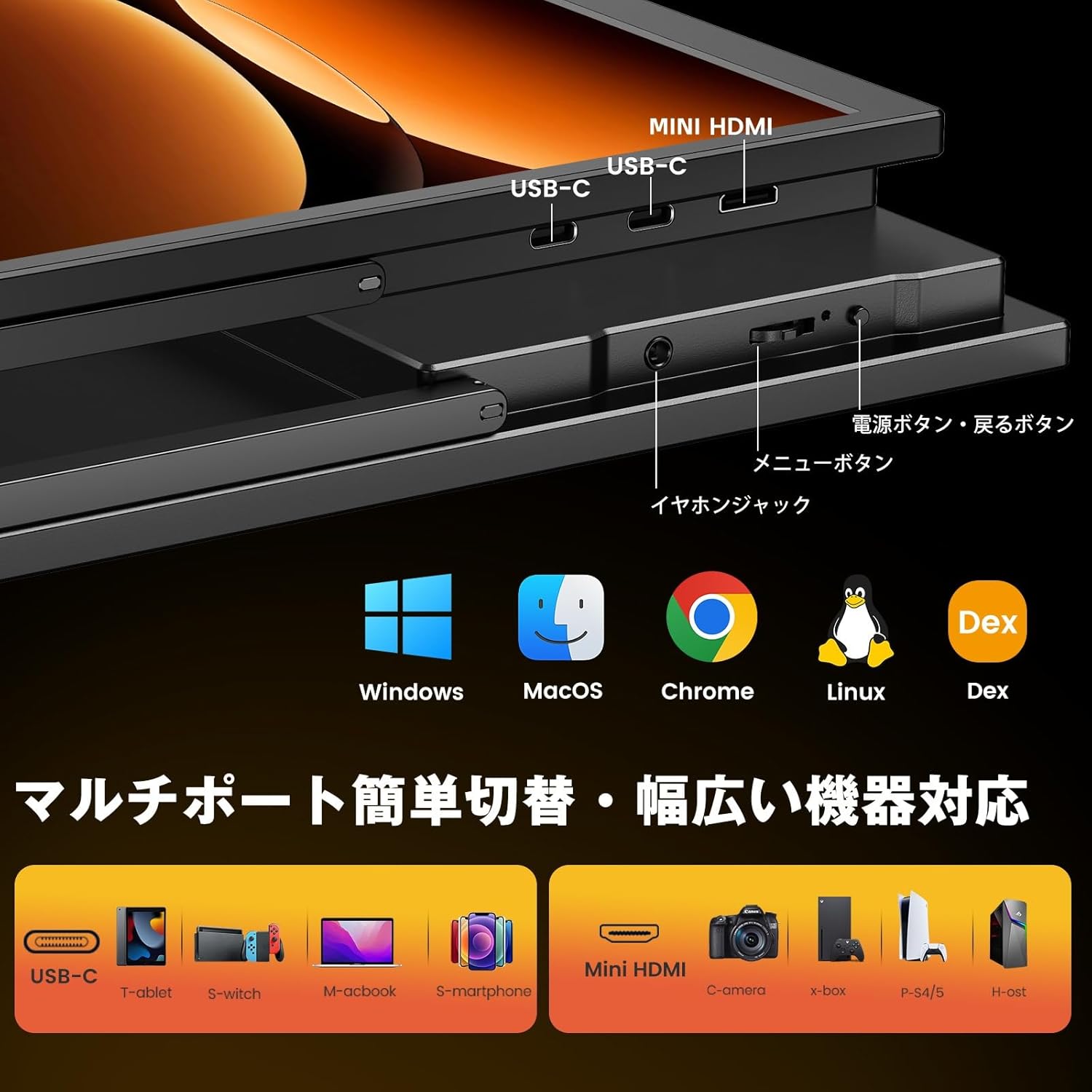 Newsoul 18.5インチモバイルモニター 119JP-ST08S-AAAのレンタル