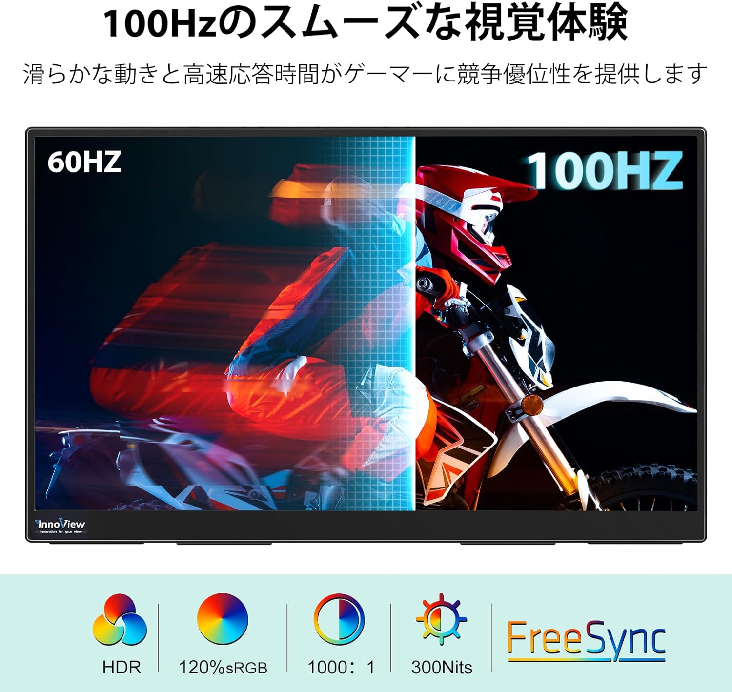 InnoView 18.5インチモバイルモニター PM501-02Bのレンタル