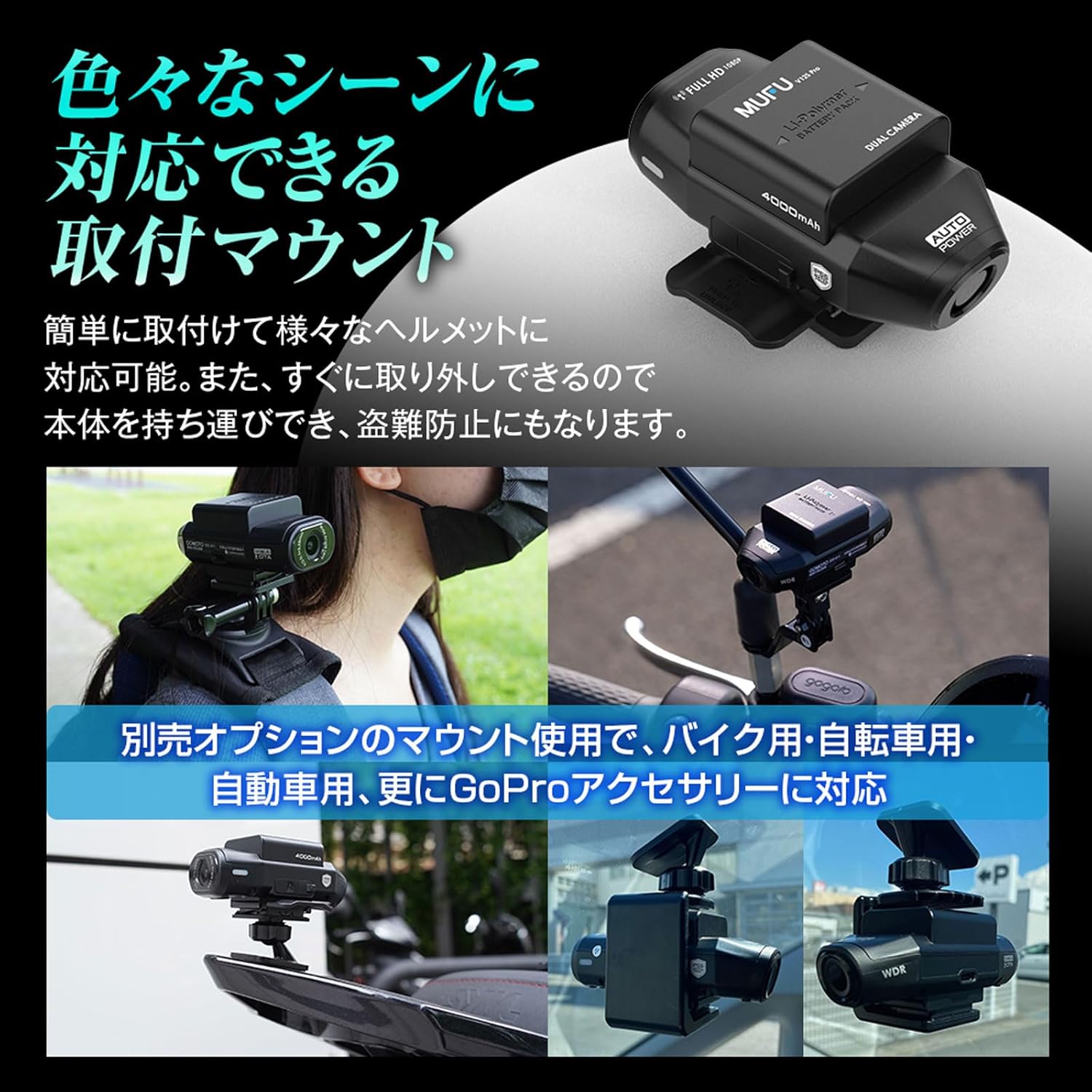 MAXWIN バイク用ドライブレコーダー MF-BDVR004Bのレンタル