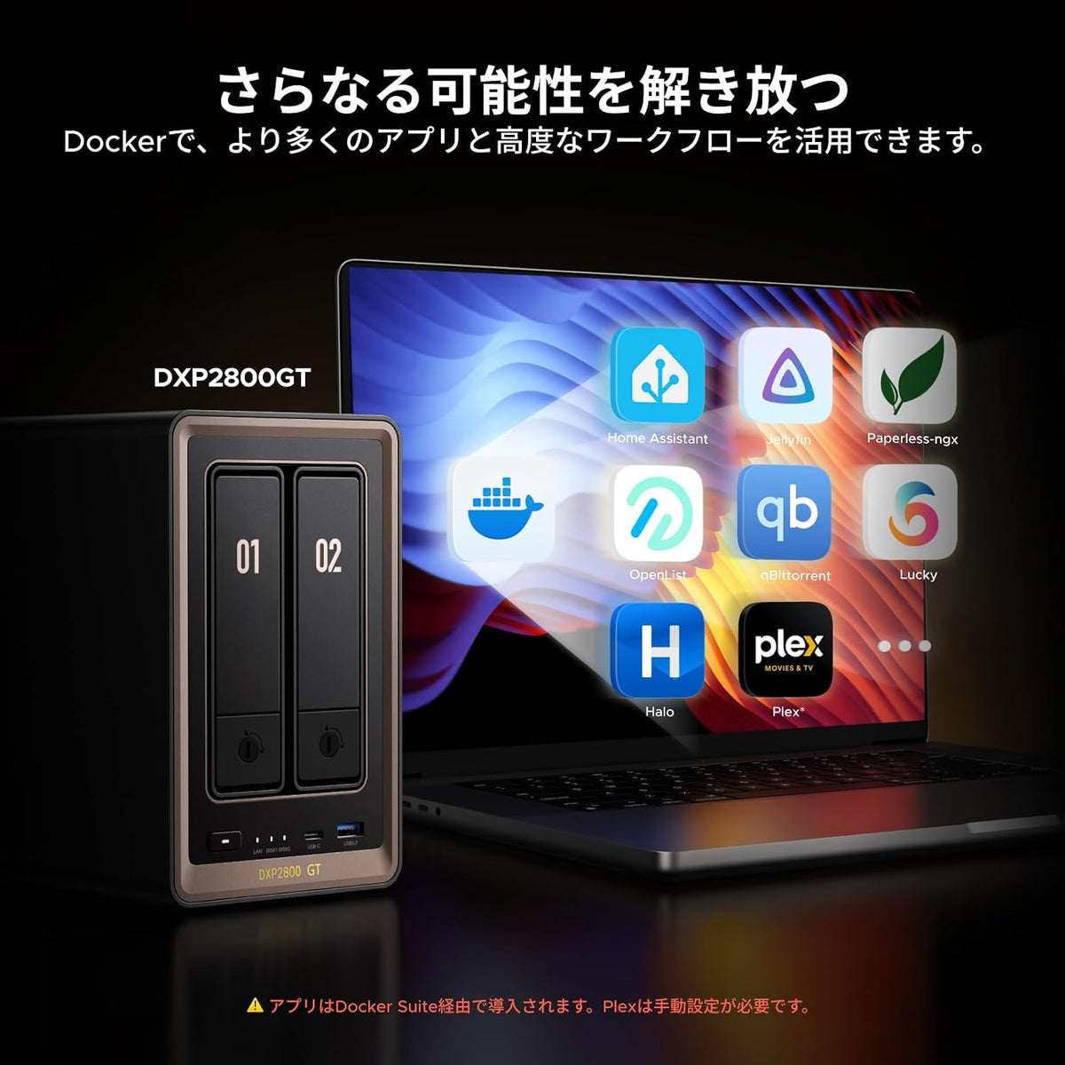 UGREEN NASync DXP2800 GT 2ベイNASキット（HDD付属なし）のレンタル
