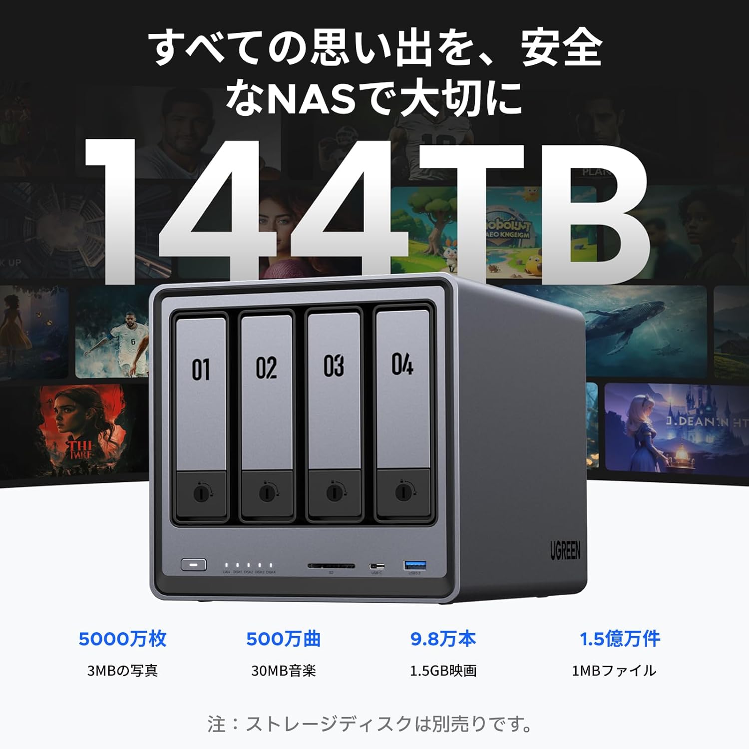 UGREEN NASync DXP4800のレンタル