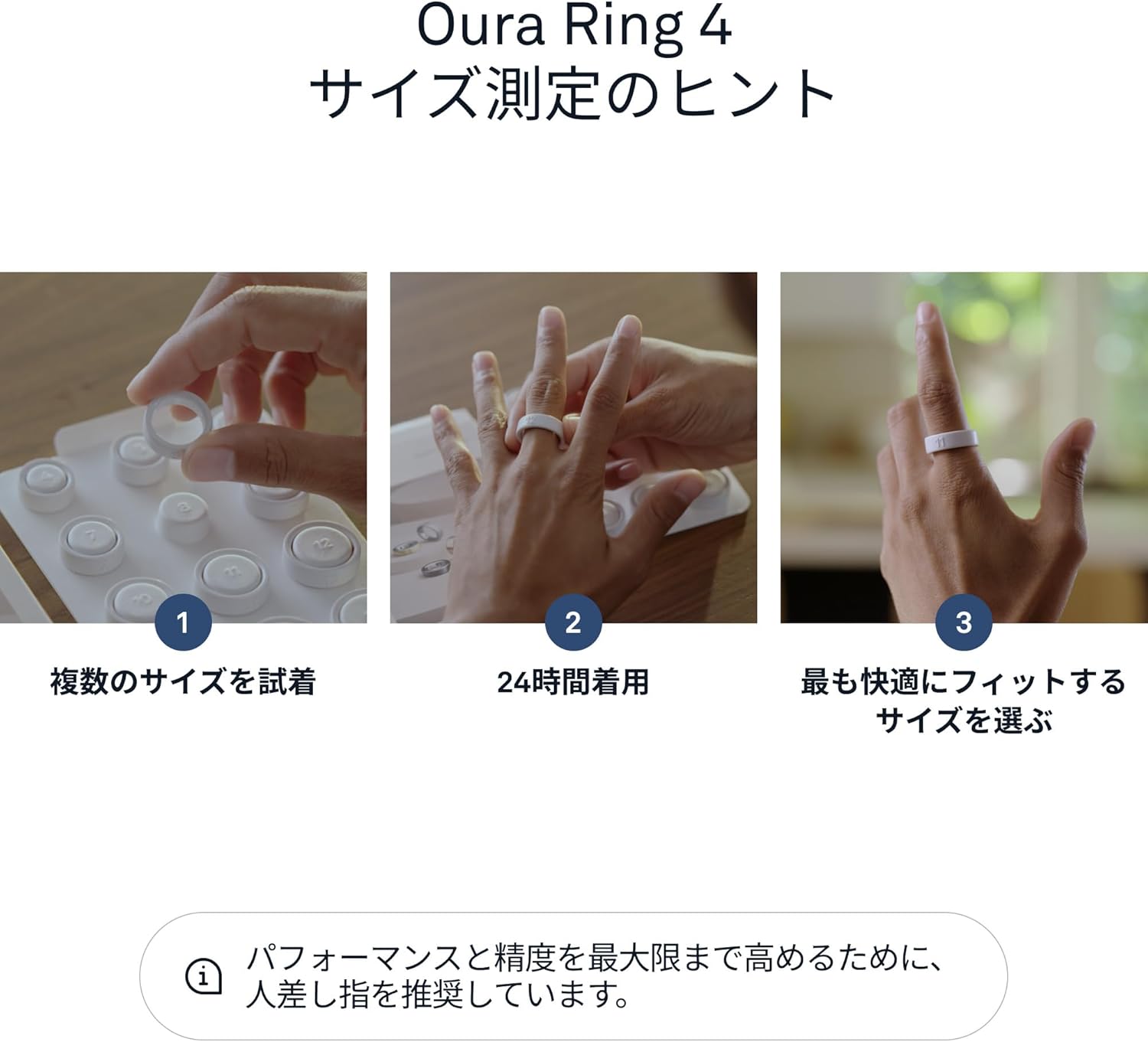 Oura Ring 第4世代のサイジングキット
