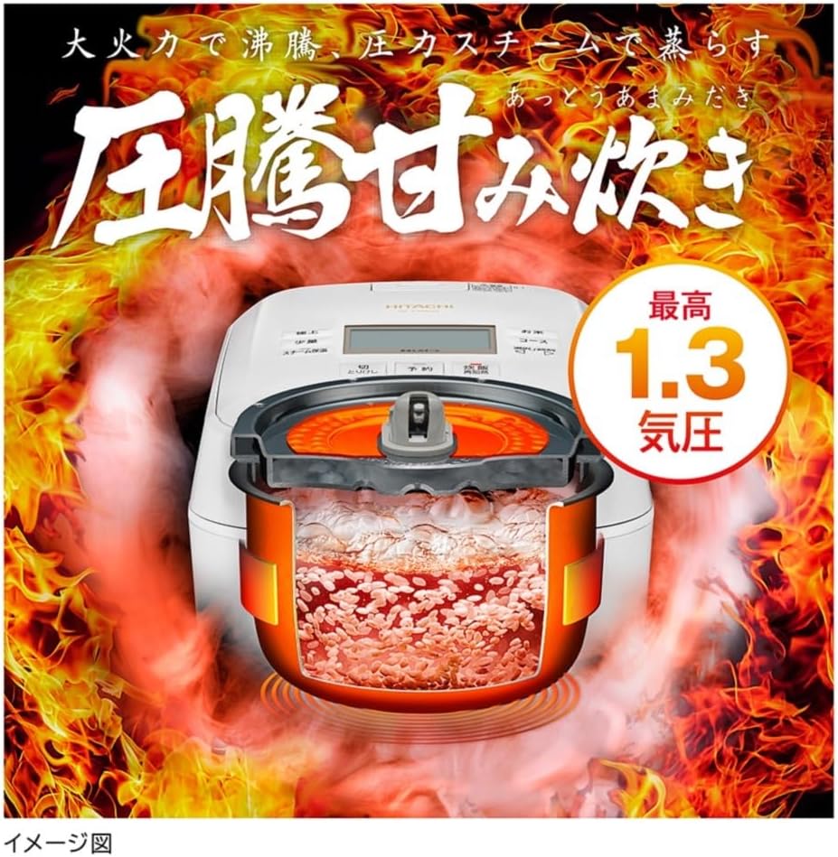 日立 5.5合炊飯器 RZ-V100GMのレンタル