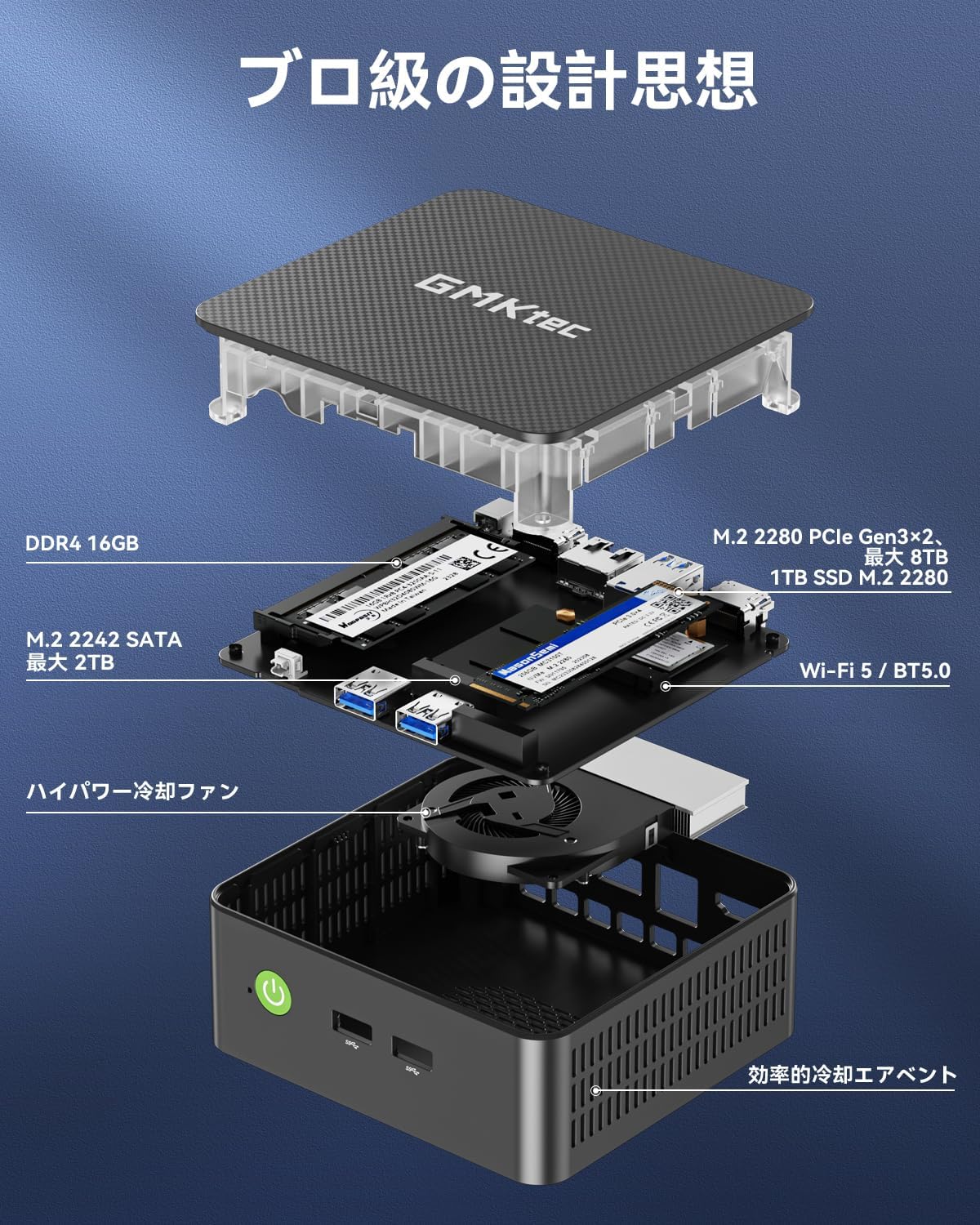 GMKtec G3S ミニPC 4C4T 3.4GHzのレンタル