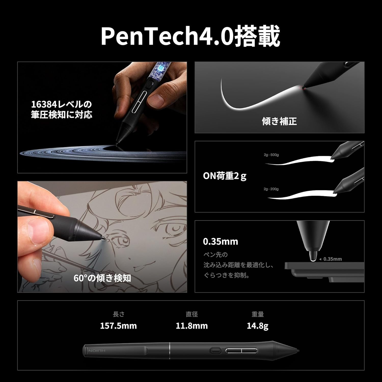 HUION 液タブ Kamvas 22 (Gen3)のレンタル