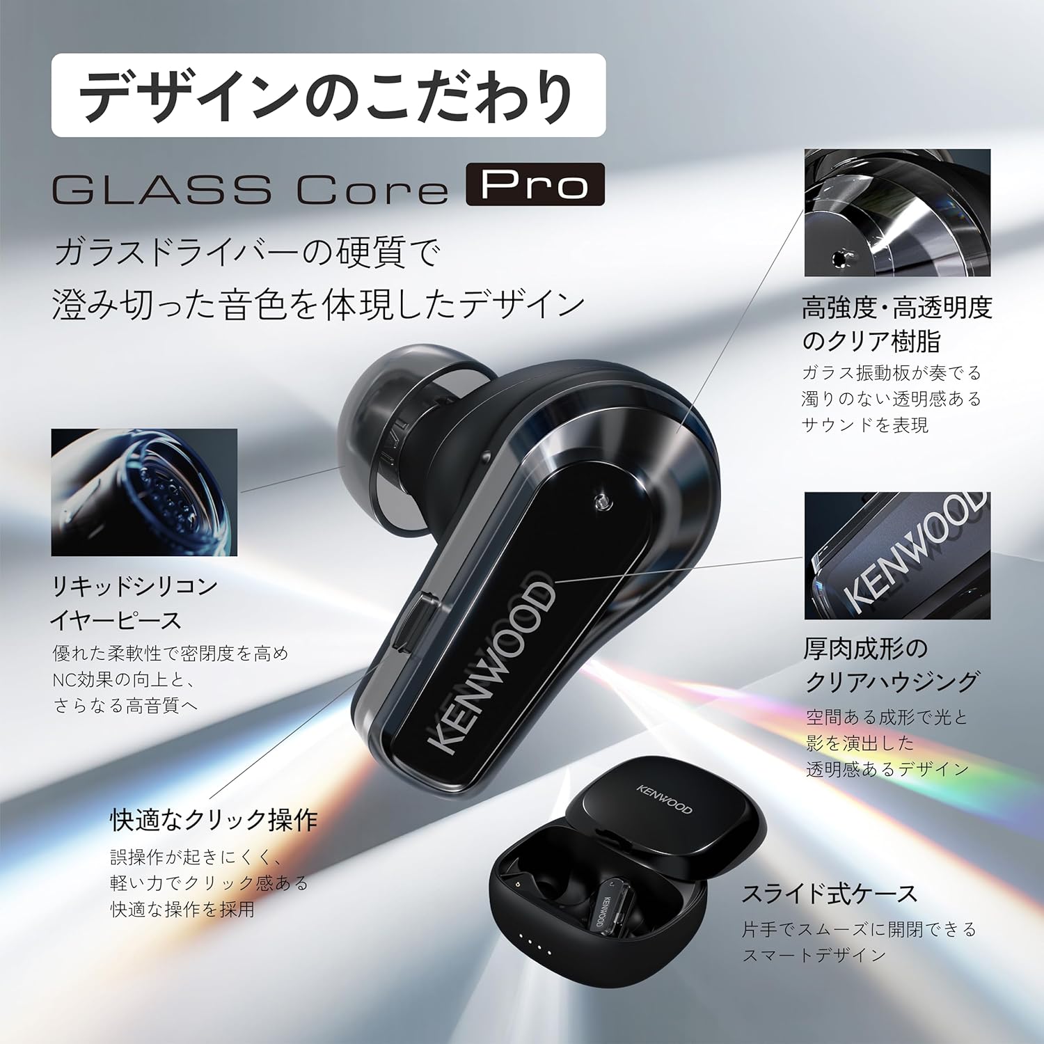 JVCケンウッド GLASS Core Pro ワイヤレスイヤホンのレンタル