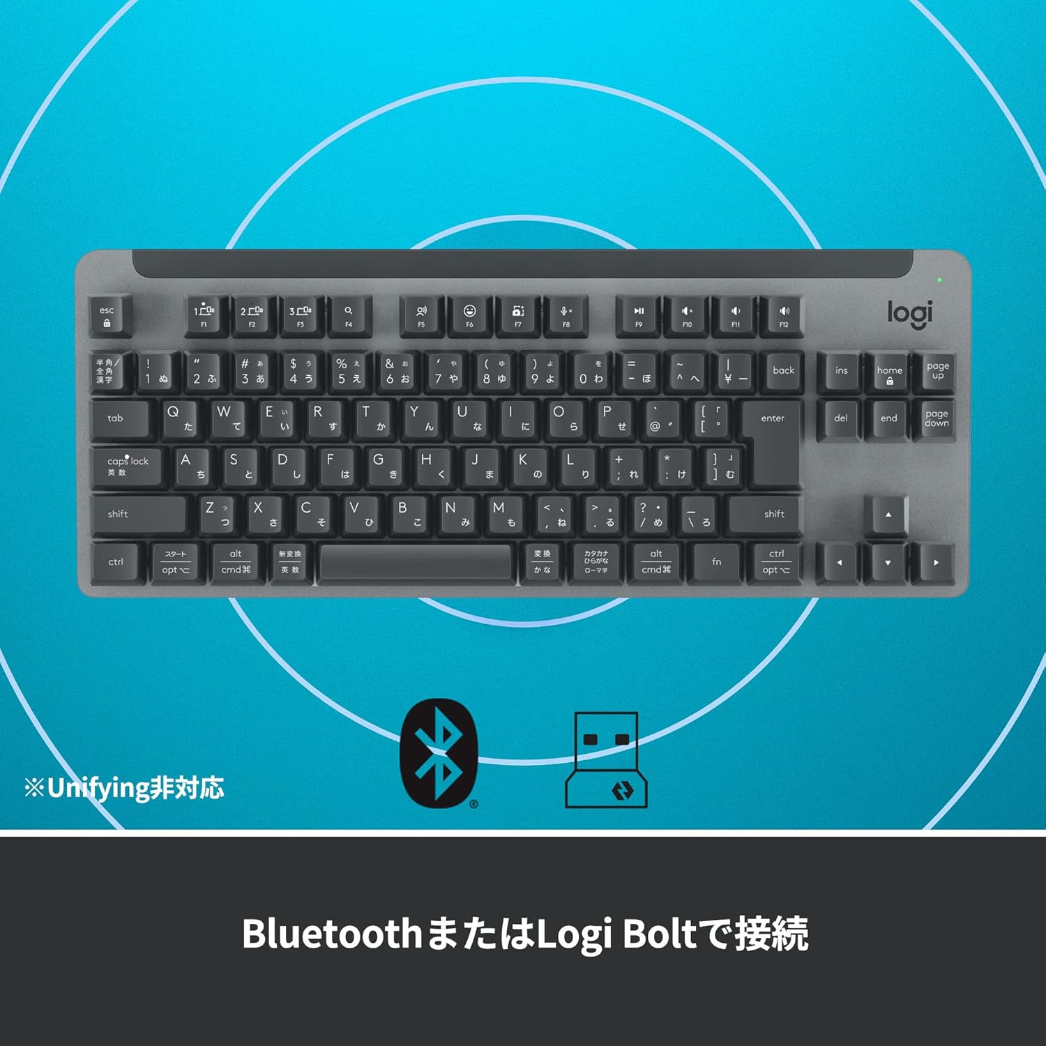 ロジクール メカニカルキーボード SIGNATURE K855GR 赤軸のレンタル