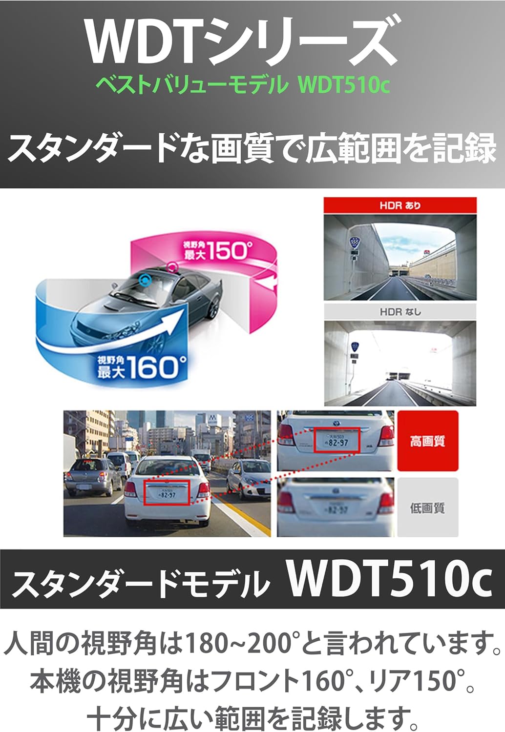ユピテル ドライブレコーダー WDT510cのレンタル
