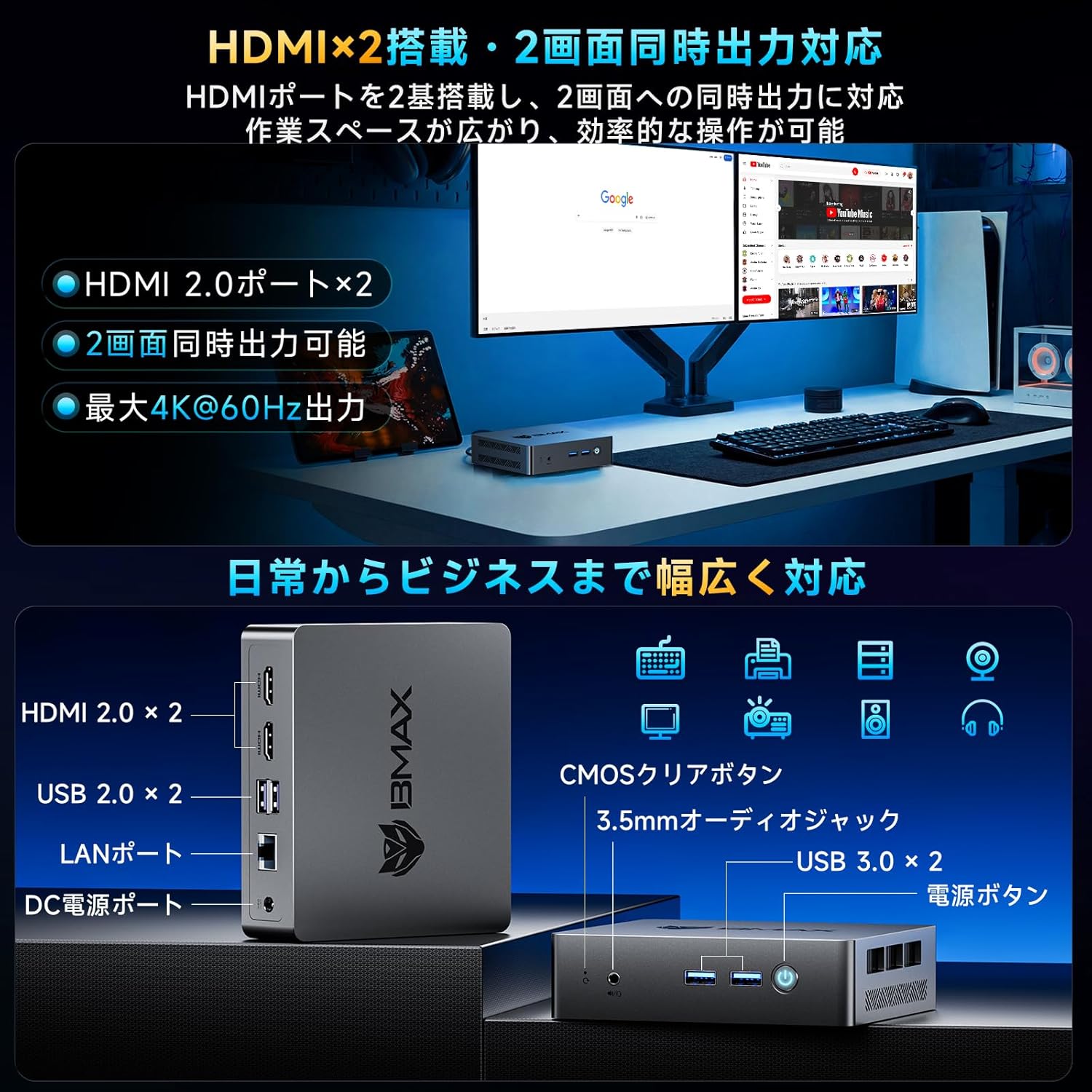 BMAX ミニPC B3 Proのレンタル