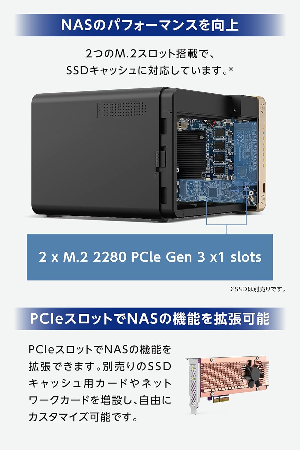 QNAP NAS 6ベイ TS-664-8G 8GBのレンタル