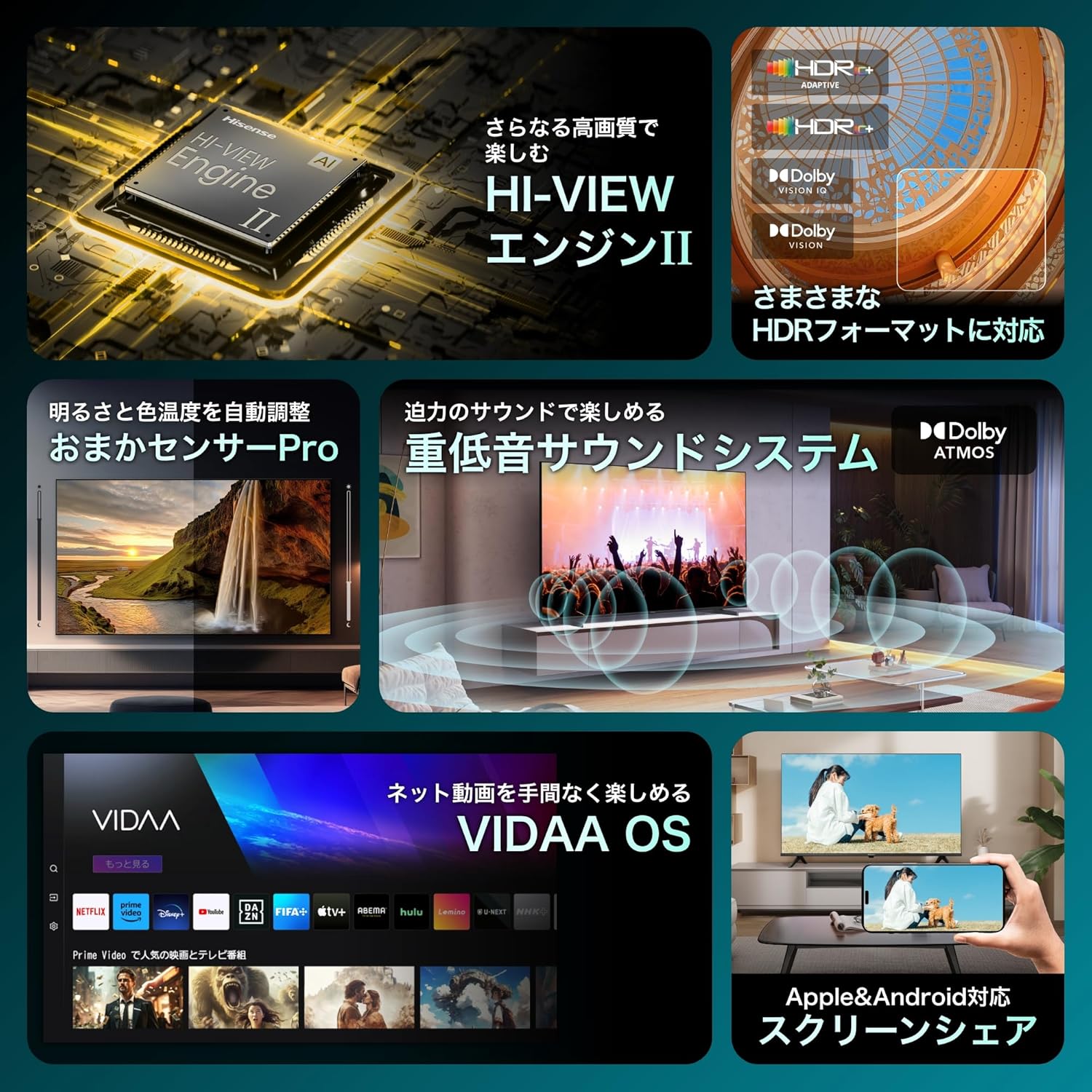 ハイセンス 43Vテレビ 43E7Nのレンタル
