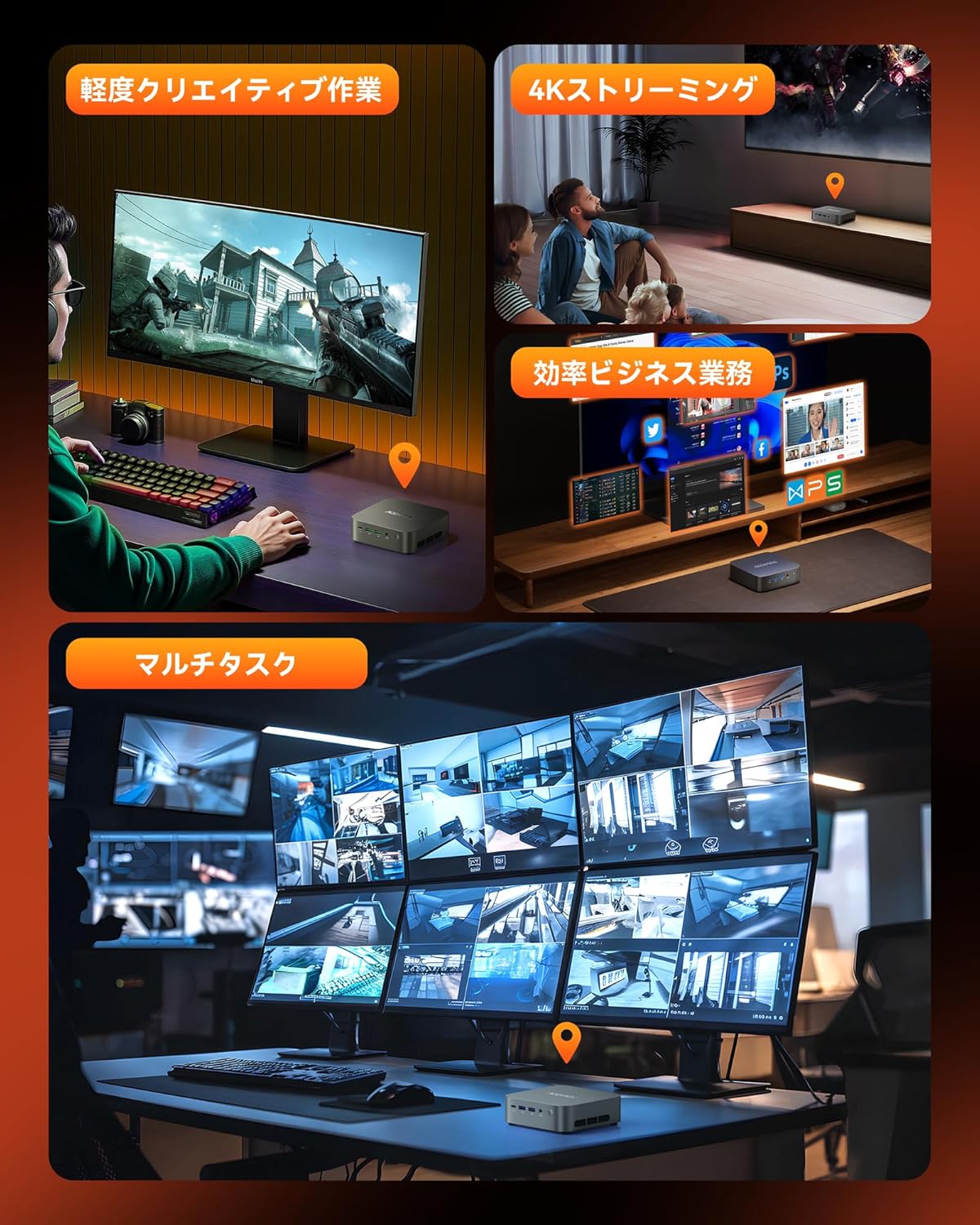 ACEMAGIC ミニPC AMD Ryzen 5 7430Uのレンタル