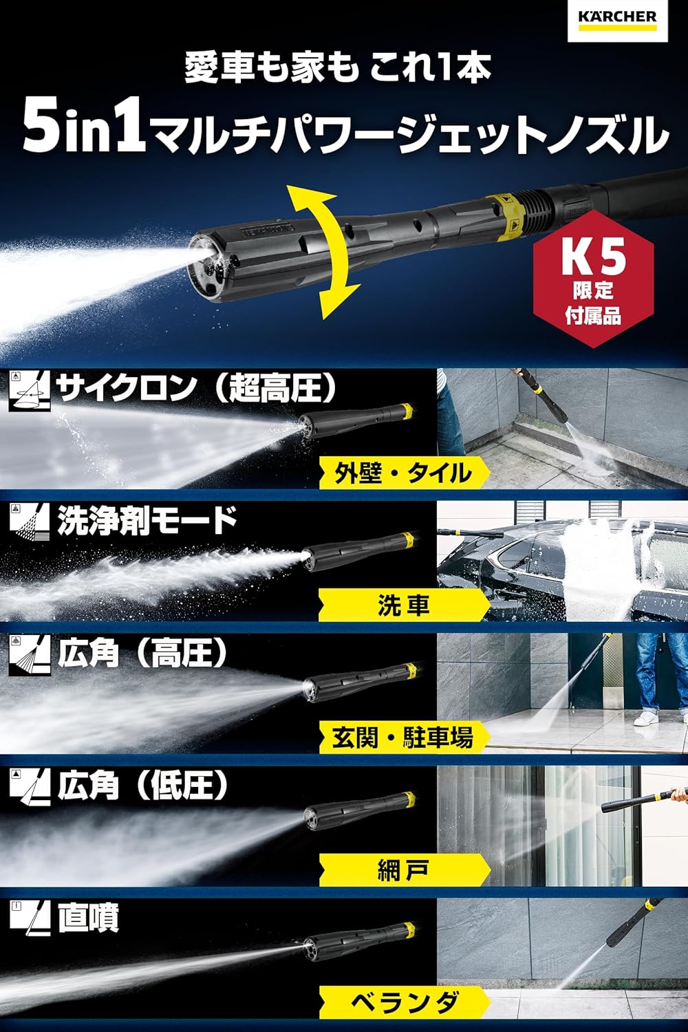 ケルヒャー 高圧洗浄機 K5プレミアムサイレントのレンタル