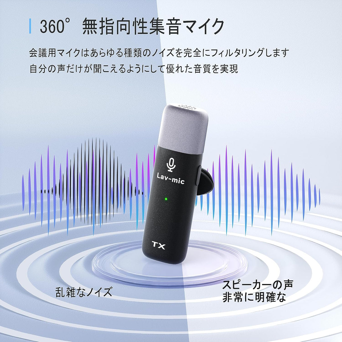 ZHUOSHENG 会議用マイクスピーカー全指向性集音ラベリアマイク10本付のレンタル