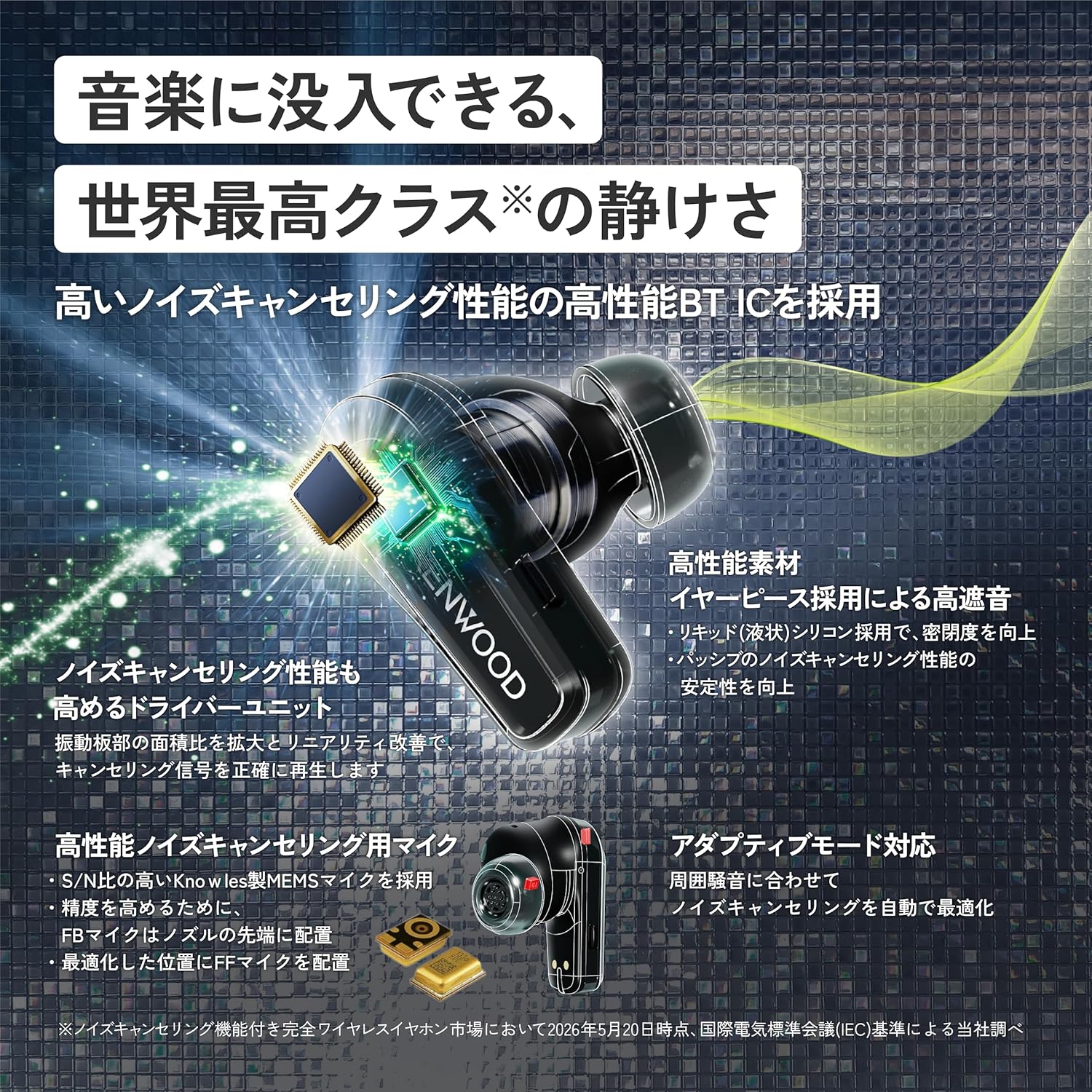 JVCケンウッド GLASS Core Pro ワイヤレスイヤホンのレンタル
